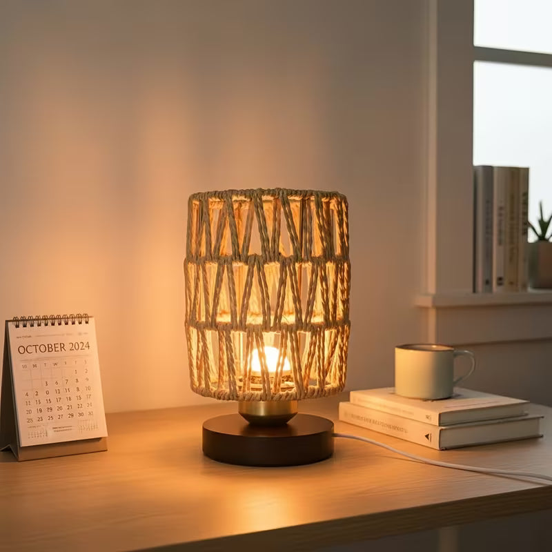 Lampa z plecionego sznurka