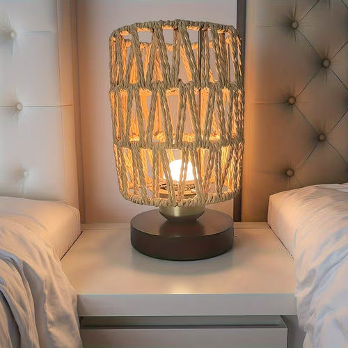 Lampa z plecionego sznurka