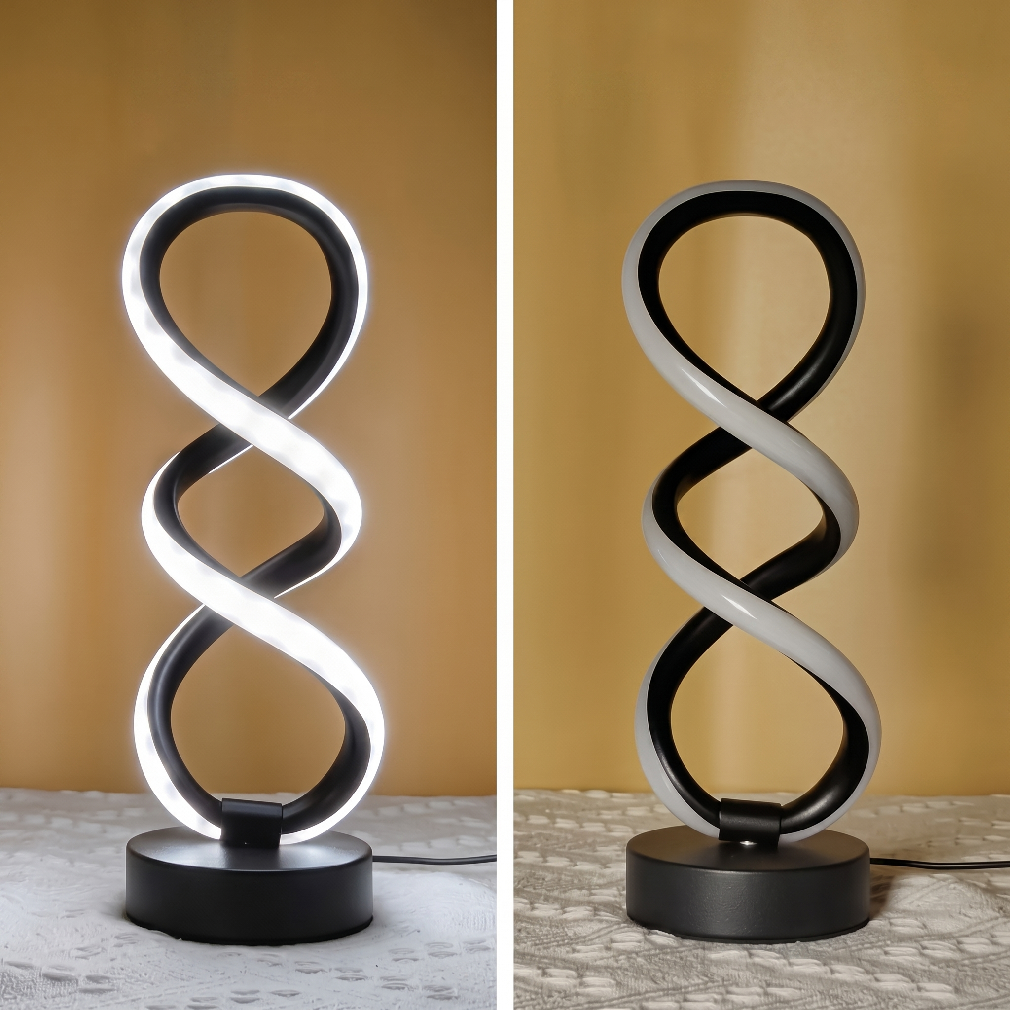 Lampa biurkowa spirala